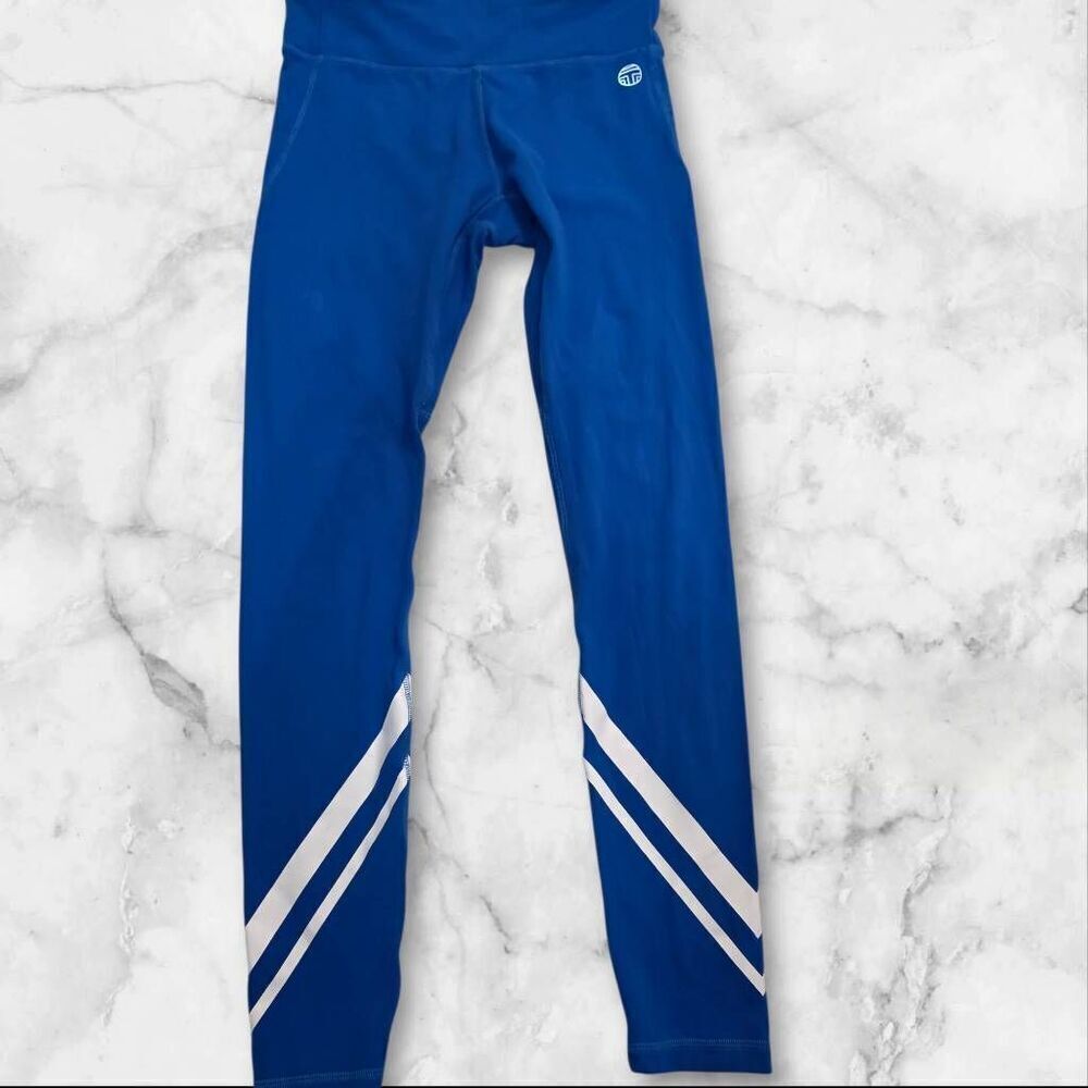 Tory Burch Sport Blue Leggings Size Medium